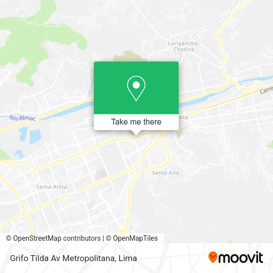 Mapa de Grifo Tilda Av  Metropolitana