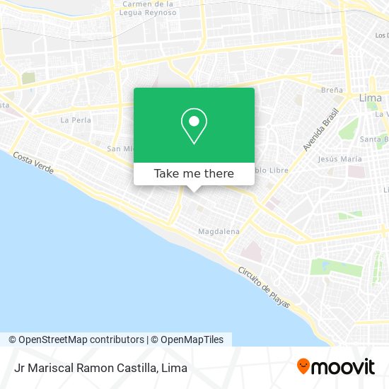 Jr  Mariscal Ramon Castilla map