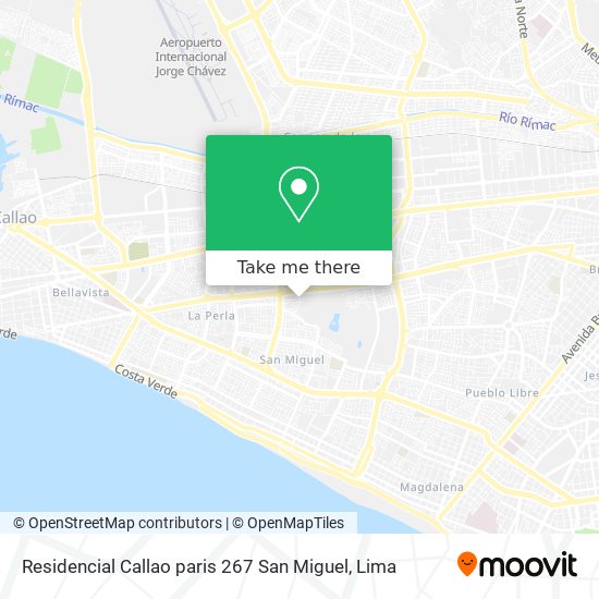 Residencial Callao  paris 267 San Miguel map