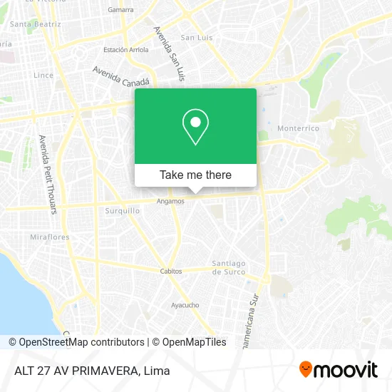 ALT  27 AV  PRIMAVERA map