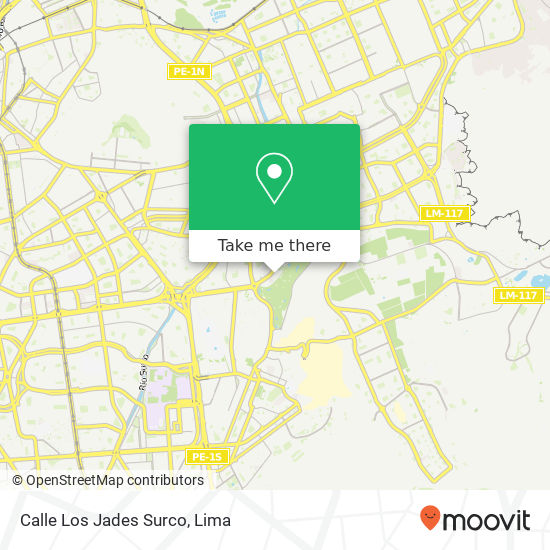 Calle Los Jades  Surco map