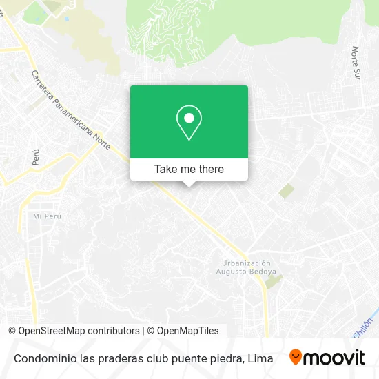 Condominio las praderas club puente piedra map