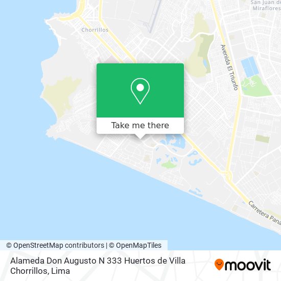 Alameda Don Augusto N 333 Huertos de Villa Chorrillos map