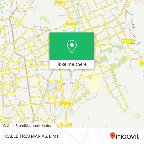 CALLE TRES MARIAS map