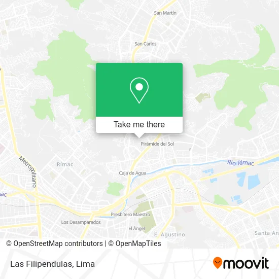 Las Filipendulas map