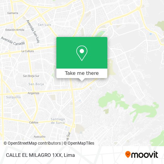 Mapa de CALLE EL MILAGRO 1XX