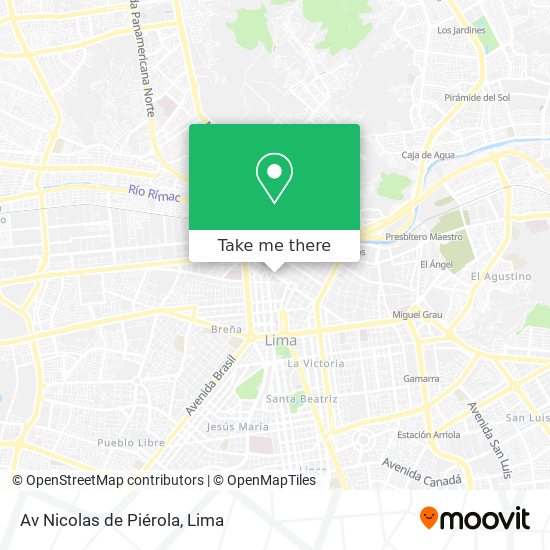 Mapa de Av  Nicolas de Piérola