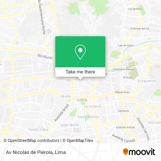 Mapa de Av  Nicolas de Piérola