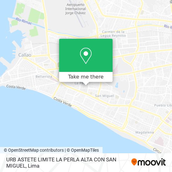 URB  ASTETE LIMITE LA PERLA ALTA CON SAN MIGUEL map