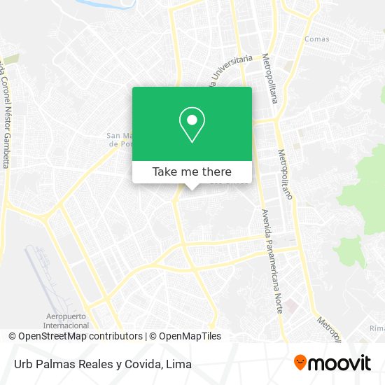 Urb  Palmas Reales y Covida map