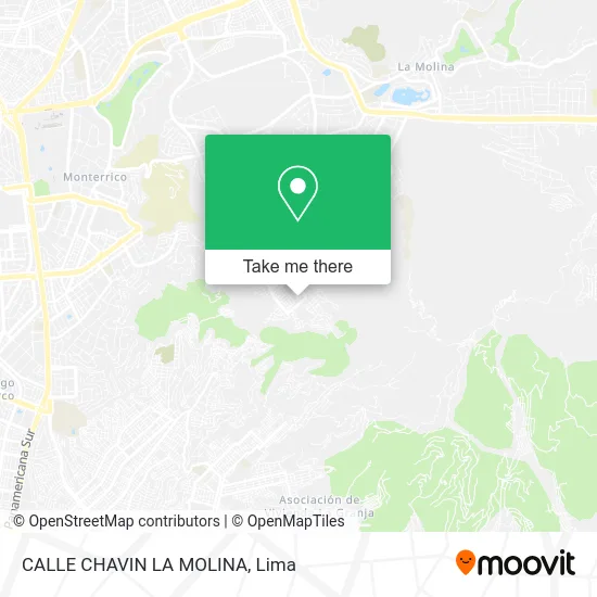 CALLE CHAVIN  LA MOLINA map