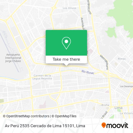 Av  Perú 2535  Cercado de Lima 15101 map