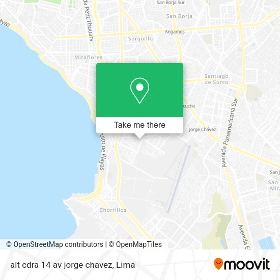 Mapa de alt cdra 14 av jorge chavez