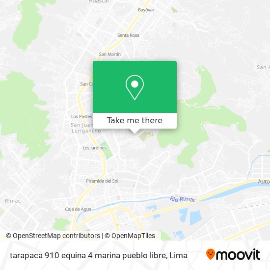 tarapaca  910  equina 4 marina   pueblo libre map