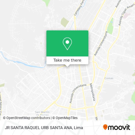 JR  SANTA RAQUEL  URB  SANTA ANA map