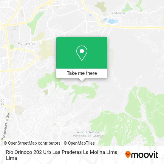 Río Orinoco 202 Urb  Las Praderas  La Molina  Lima map