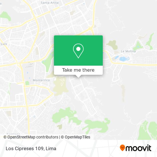 Mapa de Los Cipreses 109