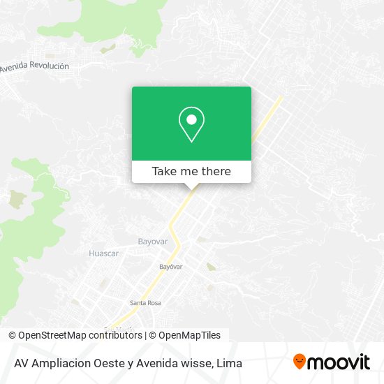 AV Ampliacion Oeste  y Avenida wisse map