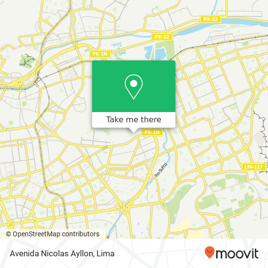Avenida Nicolas Ayllon map