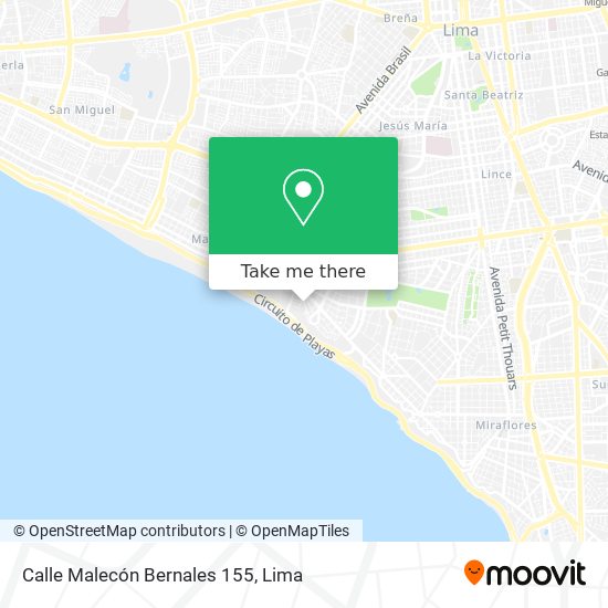 Calle Malecón Bernales 155 map