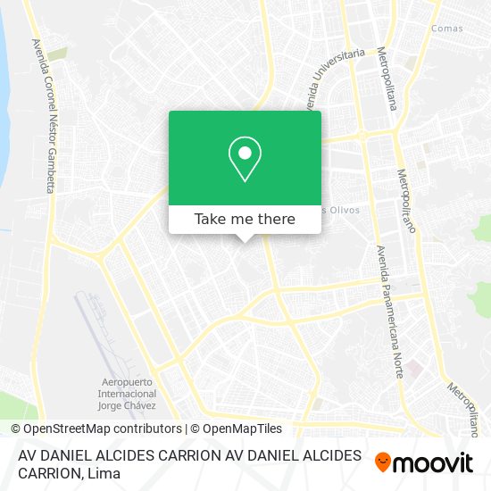 AV DANIEL ALCIDES CARRION AV DANIEL ALCIDES CARRION map