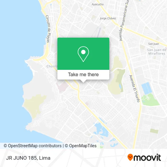Mapa de JR JUNO 185