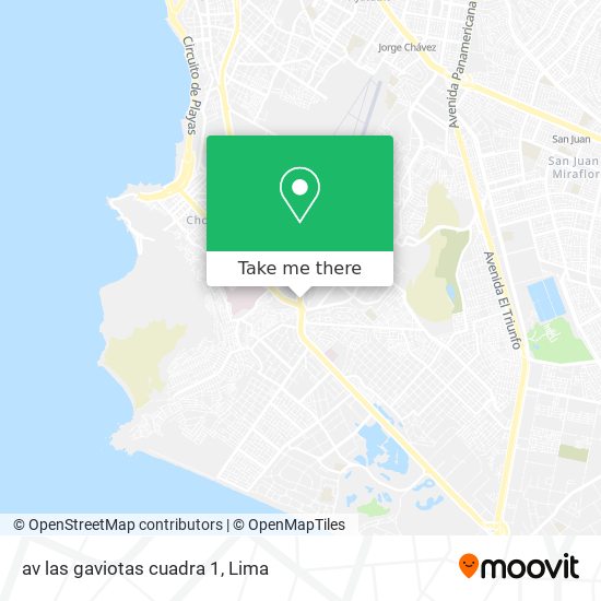 Mapa de av  las gaviotas cuadra 1