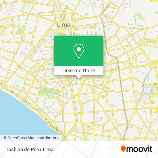 Toshiba de Peru map