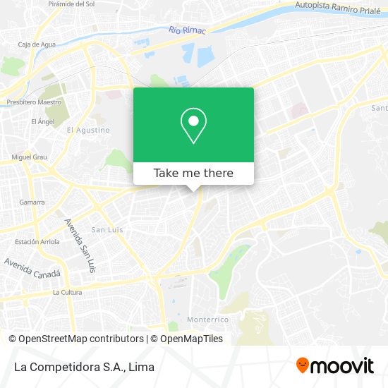Mapa de La Competidora S.A.