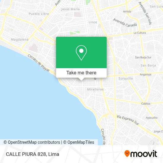 CALLE PIURA 828 map
