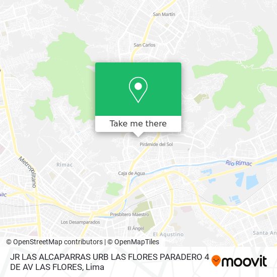 How to get to JR LAS ALCAPARRAS URB LAS FLORES PARADERO 4 DE AV LAS FLORES  in San Juan D by Bus or Metro?