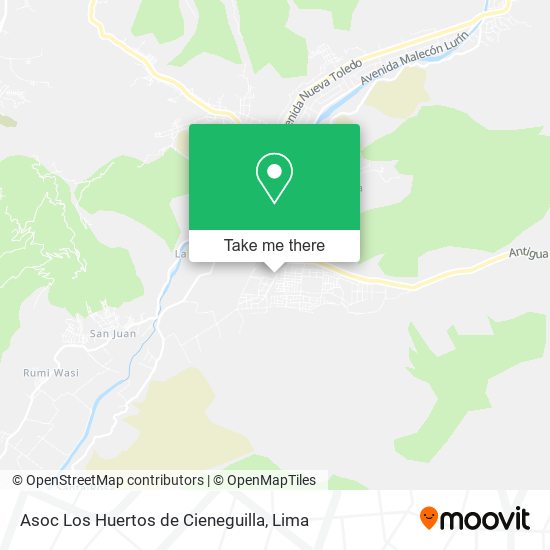 Asoc  Los Huertos de Cieneguilla map