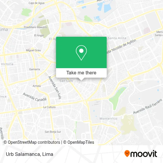Urb Salamanca map