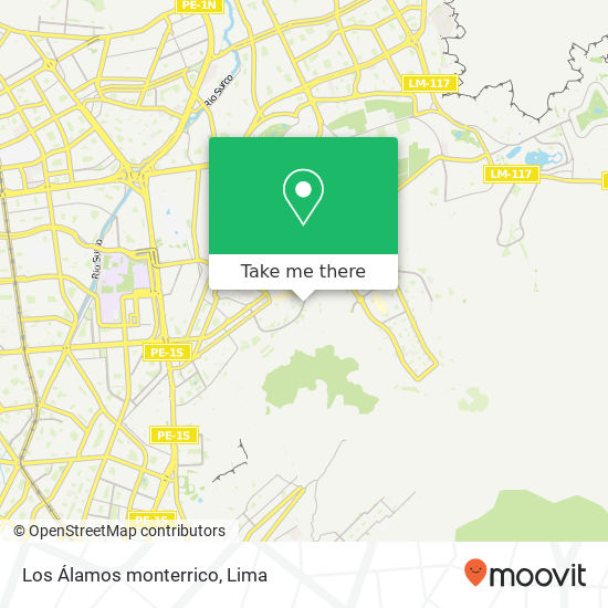 Los Álamos monterrico map