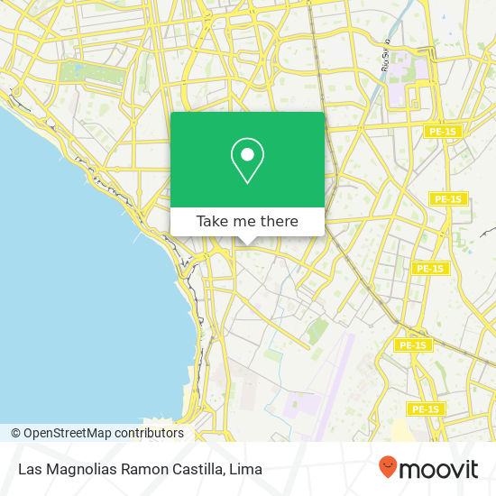 Las Magnolias  Ramon Castilla map