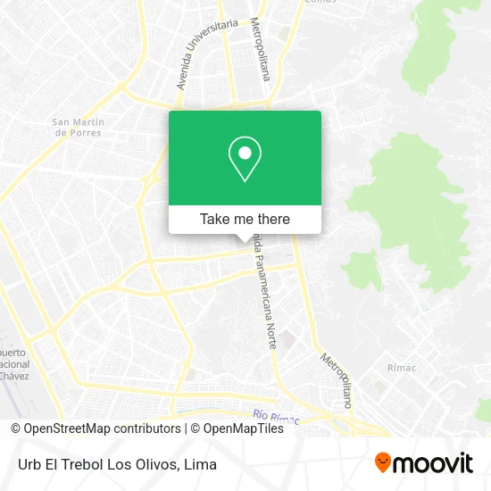 Mapa de Urb El Trebol   Los Olivos