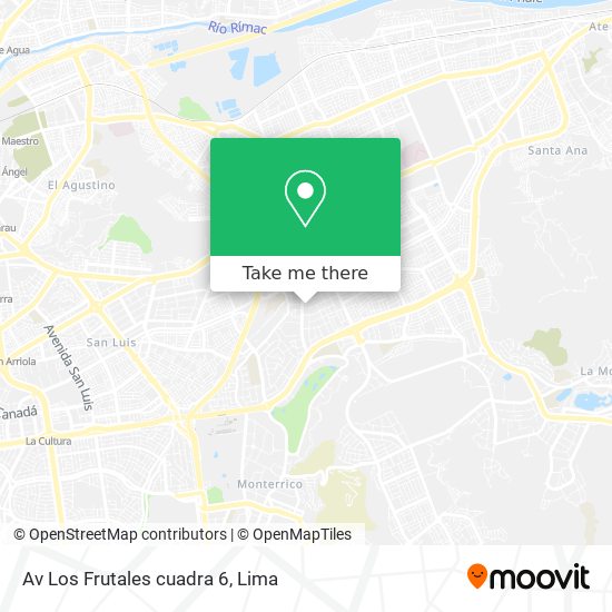 Mapa de Av  Los Frutales cuadra 6