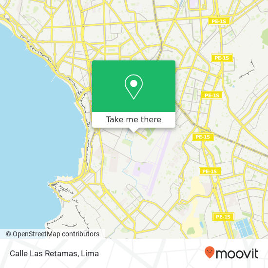 Calle Las Retamas map