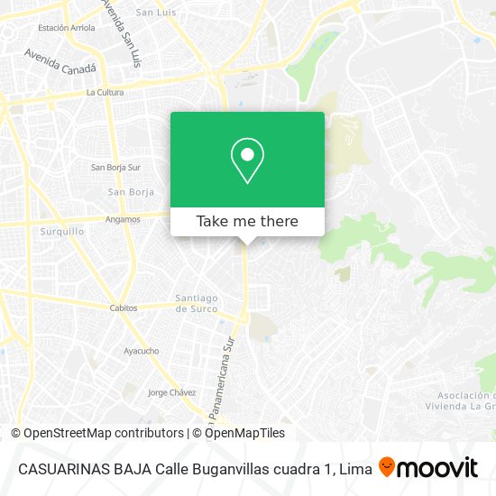 CASUARINAS BAJA   Calle Buganvillas cuadra 1 map