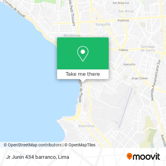 Mapa de Jr Junin 434  barranco