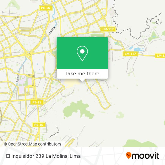 El Inquisidor 239  La Molina map