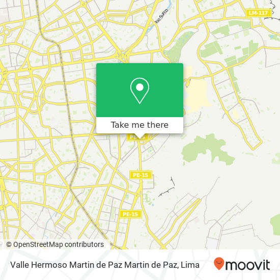 Valle Hermoso  Martin de Paz Martin de Paz map