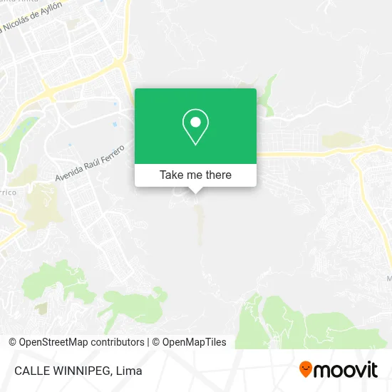 CALLE WINNIPEG map