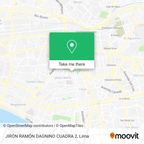 Mapa de JIRÓN RAMÓN DAGNINO CUADRA 2