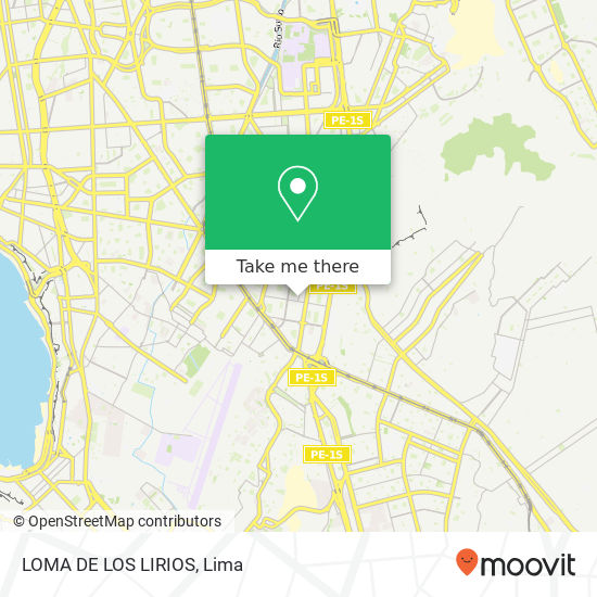 LOMA DE LOS LIRIOS map