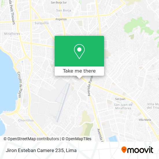 Mapa de Jiron Esteban Camere 235
