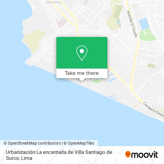 Mapa de Urbanización La encantada de Villa   Santiago de Surco