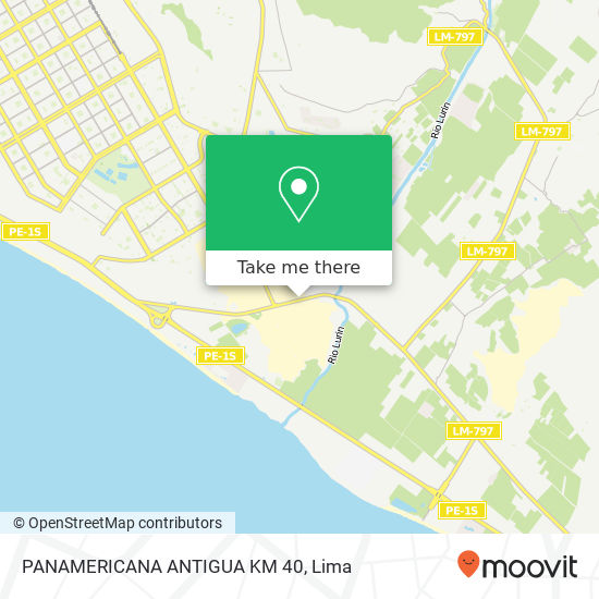 PANAMERICANA ANTIGUA KM 40 map