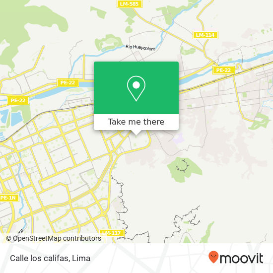 Calle los califas map