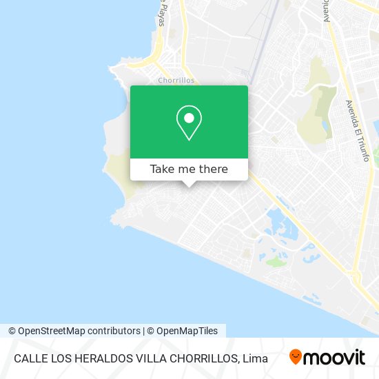 CALLE LOS HERALDOS VILLA CHORRILLOS map